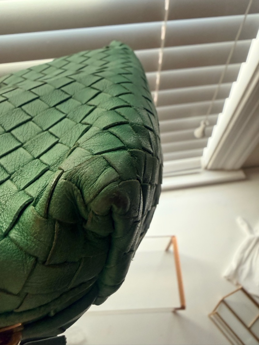 ⭐️Authentic Bottega Veneta Intrecciato Pouch - Parakeet Green - Picture 9 of 14